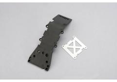 Traxxas TRX4937A Skid Plate Voorzijde Plastic Grijs T-Maxx en E-Maxx