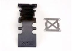 Traxxas TRX4938 Skidplate achter kunststof (zwart)