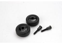 Traxxas TRX4976 Wielen (4)/ Assen (2), voor Maxx wheelie bar