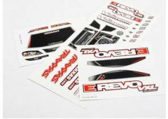 Traxxas TRX7113 Sticker vellen, 1/16 E-Revo VXL