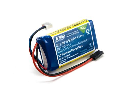 1250mAh  LiPo Rx Pack EFLB12502SLP