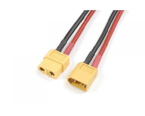 Verlengkabel XT60, silicone kabel 14AWG, 12cm (1st)
