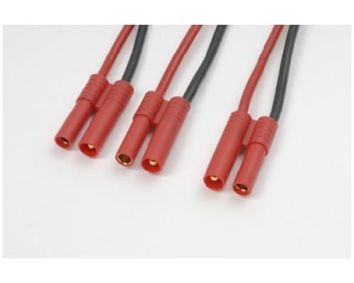 Y-kabel parallel 4.0mm goudstekker, silicone kabel 14AWG (1st)