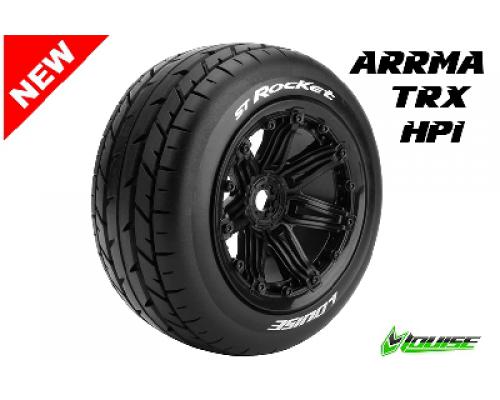 ST-ROCKET - 1-8 Stadium Truck Banden Set - Verlijmd op velg - Sport - 3.8\" Beadlock velg