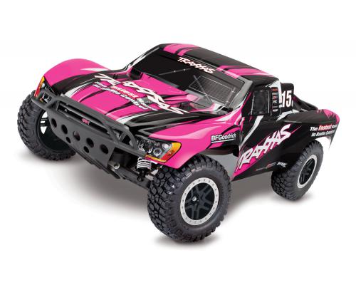 Traxxas Slash 2WD electro short course RTR 2.4GHz Compleet TRX58034-1PINK Roze