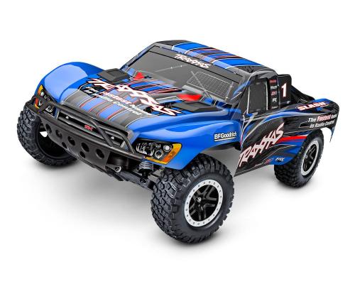SLASH BRUSHLESS: SCHAAL 1/10 2WD SHORT COURSE RACINGTRUCK TQ 2,4 GHz - BLAUW
