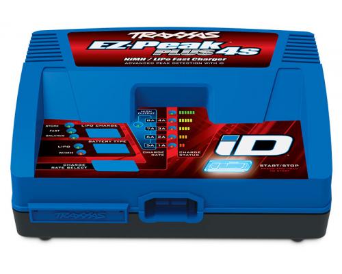 Traxxas TRX2981 Lader, EZ-Peak Plus 4s, 8 amp, NiMH/LiPo met iD Auto Battery Identificatie
