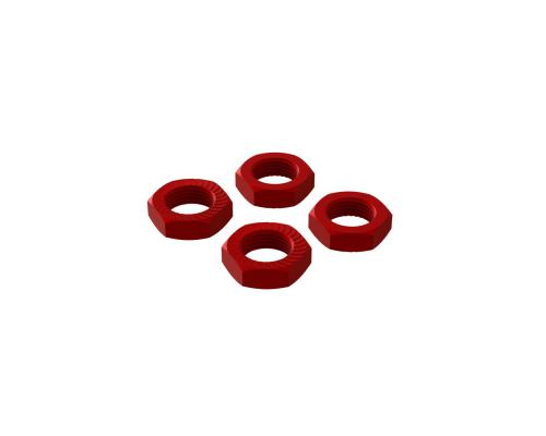 AR310906 Aluminum Wheel Nut 17mm Red (4) (ARA310906)