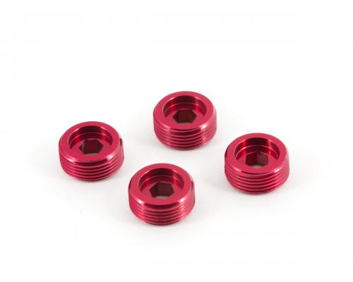 AR330196 Nut Front Hub Aluminum Red (4) ARAC9920