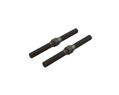 AR330542 Steel Turnbuckle M4x48mm Black (2) (ARA330542)