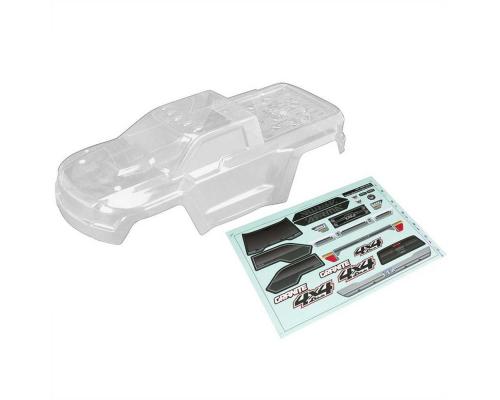 AR402261 Body Clear w/Decals GRANITE 4x4 (ARAC3337)