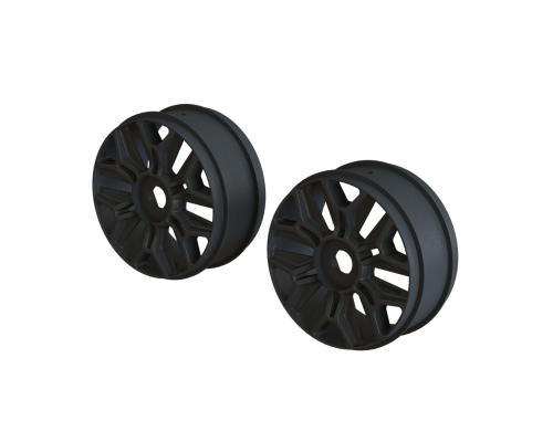 AR510120 1/8 Buggy Wheel Black (2) (ARA510120)
