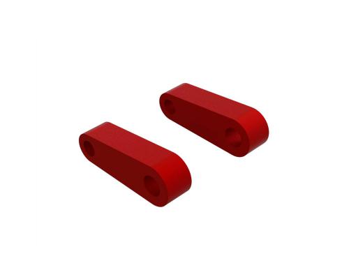 ARA330594 Aluminum Fr Suspension Mounts, Red (2)