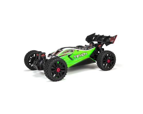 Arrma 1/8 TYPHON 4WD V3 MEGA 550 Brushed Buggy RTR International, Groen