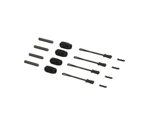 Brace Rod Ends with Pins And Retainers (4) ARA320477