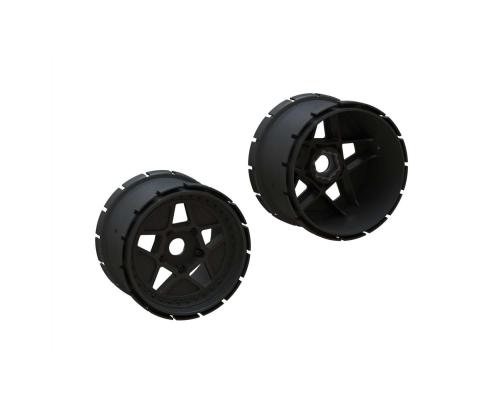 MT Wheel 4.9in 24mm Hex (1pr) (ARA510123)