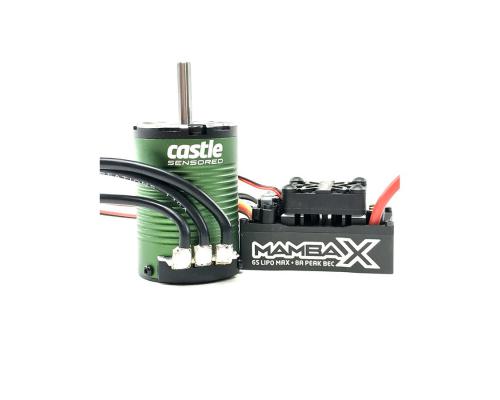 Mamba X SCT - Combo - 1-10 Extreem SCT regelaar met 1410-3800 5mm motoras Sensored Motor