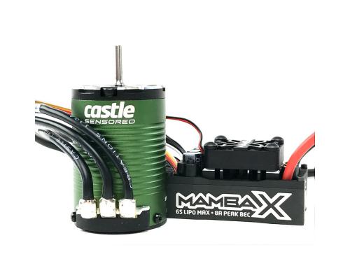 Castle - Mamba X SCT - Combo - 1-10 Extreem SCT regelaar met 1410-3800 Sensored Motor