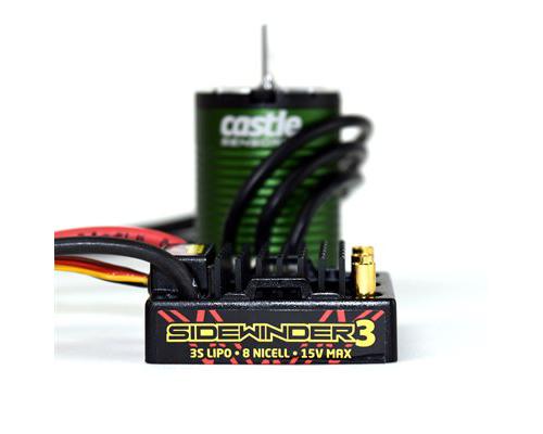 Castle SV3 Waterproof 1:10TH 12V ESC 1406-6900 Sensored Combo