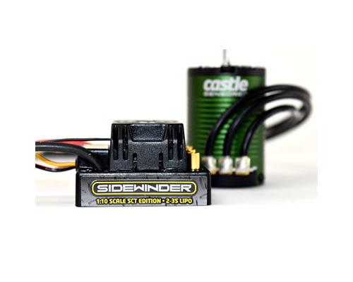 Castle Sidewinder SCT Waterproof Combo With 1410-3800KV Motor met 5MM As