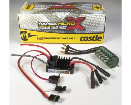 Mamba Micro X 1/18TH 12V CAR 2A Peak ESC, 0808 5300KV motor