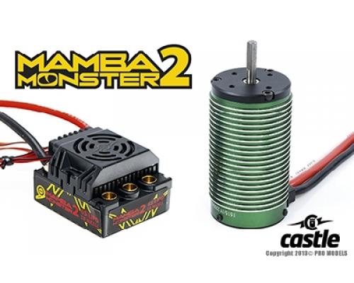 Mamba Monster 2 - Combo - 1-8 Extreem Car regelaar met 1512-2650 Sensored motor