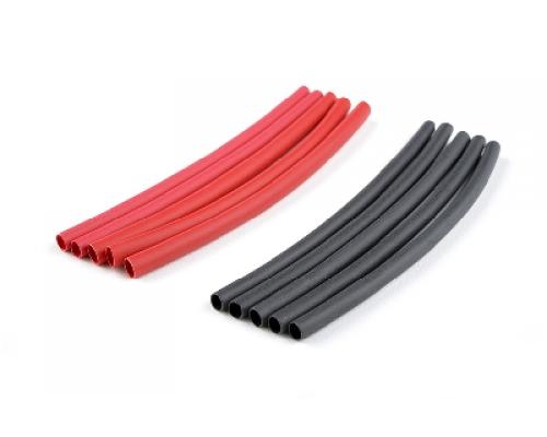 Krimpkous 2.4mm, Rood & Zwart (10st)