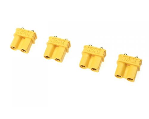 Connector - XT-30UPB - Goudcontacten - Vrouw. - 4 st