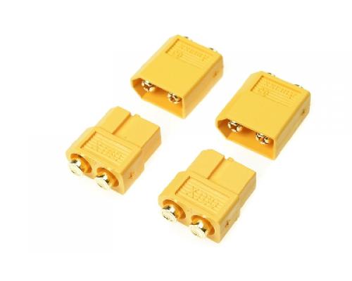 Connector - XT-60PB - Goudcontacten - Man. + Vrouw. - 2 paar