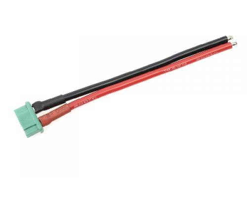 Connector met kabel - MPX - Goud contacten - Man. connector - 14AWG Siliconen-kabel - 1