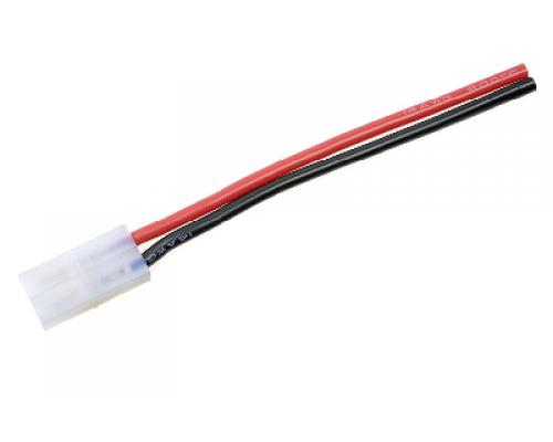 Connector met kabel - Tamiya - Goud contacten - Vrouw. connector - 14AWG Siliconen-kabe