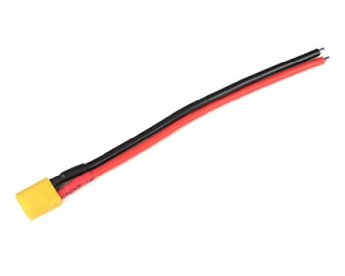 Connector met kabel - XT-30 - Goud contacten - Vrouw. connector - 14AWG Siliconen-kabel - 12cm - 1 s