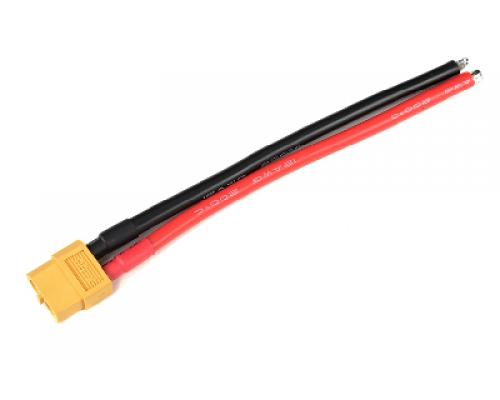 Connector met kabel - XT-60 - Goud contacten - Vrouw. connector - 12AWG Siliconen-kabel - 12cm - 1 s