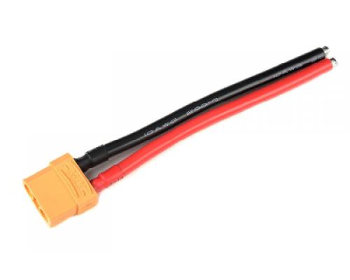 Connector met kabel - XT-90 - Goud contacten - Man. connector - 10AWG Siliconen-kabel - 12cm - 1 st