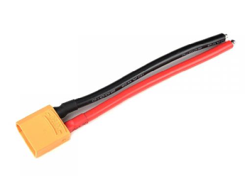 Connector met kabel - XT-90 - Goud contacten - Vrouw. connector - 10AWG Siliconen-kabel - 12cm - 1 s