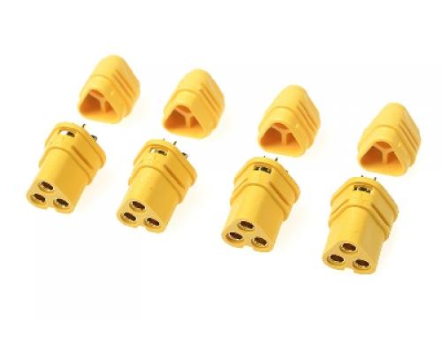 Connector - MT-30 3-Polig - Goud contacten - Vrouw. - 4 st