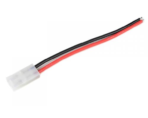 Connector met kabel - Mini Tamiya - Goud contacten - Vrouw. connector - 16AWG Siliconen