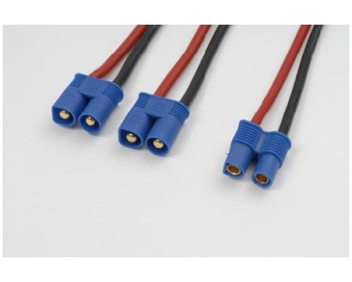 Power Y-kabel - Serieel - EC-3 - 12AWG Siliconen-kabel - 12cm - 1 st