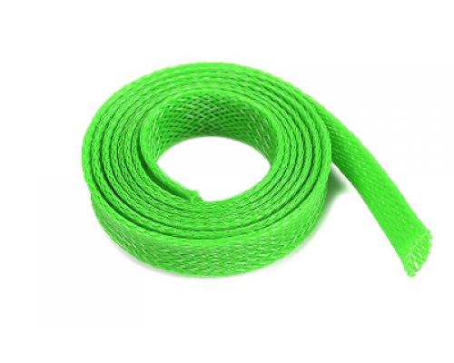 Kabel beschermhoes - Gevlochten - 10mm - Neon Groen - 1m