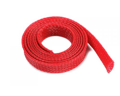 Kabel beschermhoes - Gevlochten - 10mm - Rood - 1m