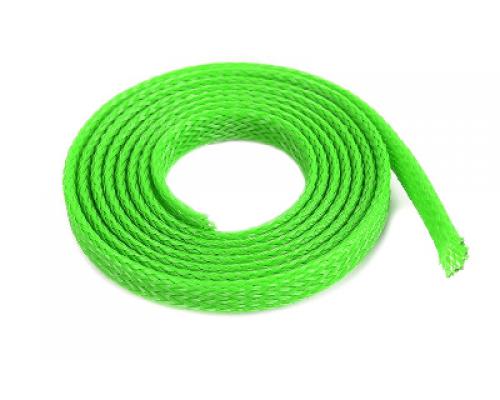 Kabel beschermhoes - Gevlochten - 6mm - Neon Groen - 1m