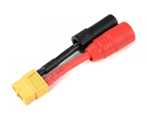 Power adapterkabel XT-60 connector vrouw, AS-150 + XT-150 connector man. - 12AWG Siliconen-kab