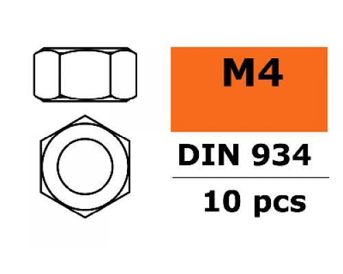 Revtec Zeskantmoer M4 Gegalvaniseerd staal 10 st