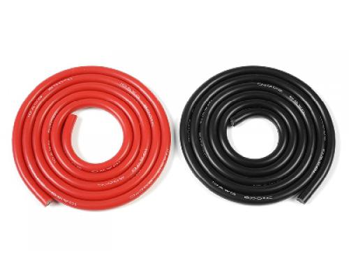 Siliconen-kabel - Superflex - 5,5mm 10AWG - 1940/0.08 Strengen - 1m Rood + 1m Zwart