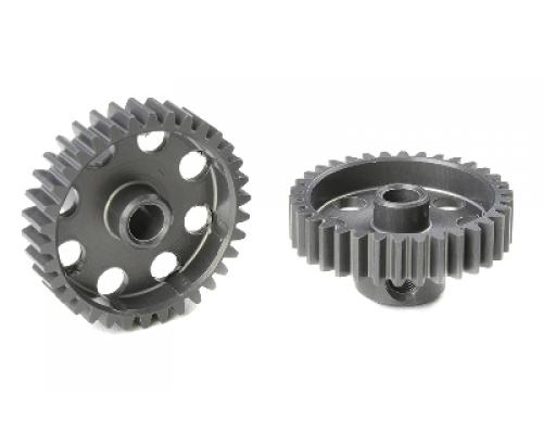 48 DP Motortandwiel - Kort - Hard geanodiseerd AL7075 - 34 Tanden - Motoras dia. 3.17