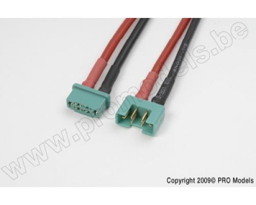 Verlengkabel MPX, silicone kabel 14AWG, 12cm (1st)