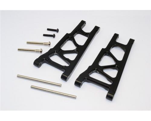 ALLOY FRONT/REAR LOWER ARM - 1PR SET BLACK GPM TRX 1/10 SLASH 4X4 XO-01 STAMPEDE/RUSTLER/HOSS 4X4