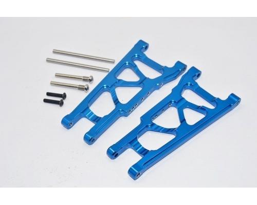 ALLOY FRONT/REAR LOWER ARM - 1PR SET BLUE GPM TRX 1/10 SLASH 4X4 XO-01 STAMPEDE/RUSTLER/HOSS 4X4