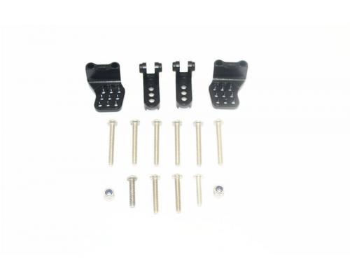 ALU ADJ F+R DAMPER MOUNT MULTIPLE POSITIONING HOLES -16PCS GPM TRX TRX4 BRONCO BLAZER MB G500 BLACK