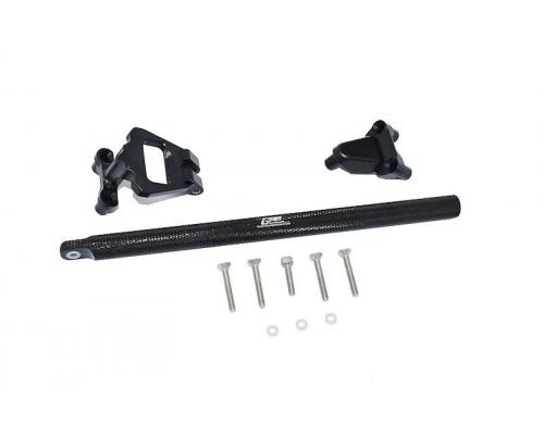 ALUMINUM CENTER BRACE BAR&MOUNT -11PC SET BLACK GPM TRX HOSS